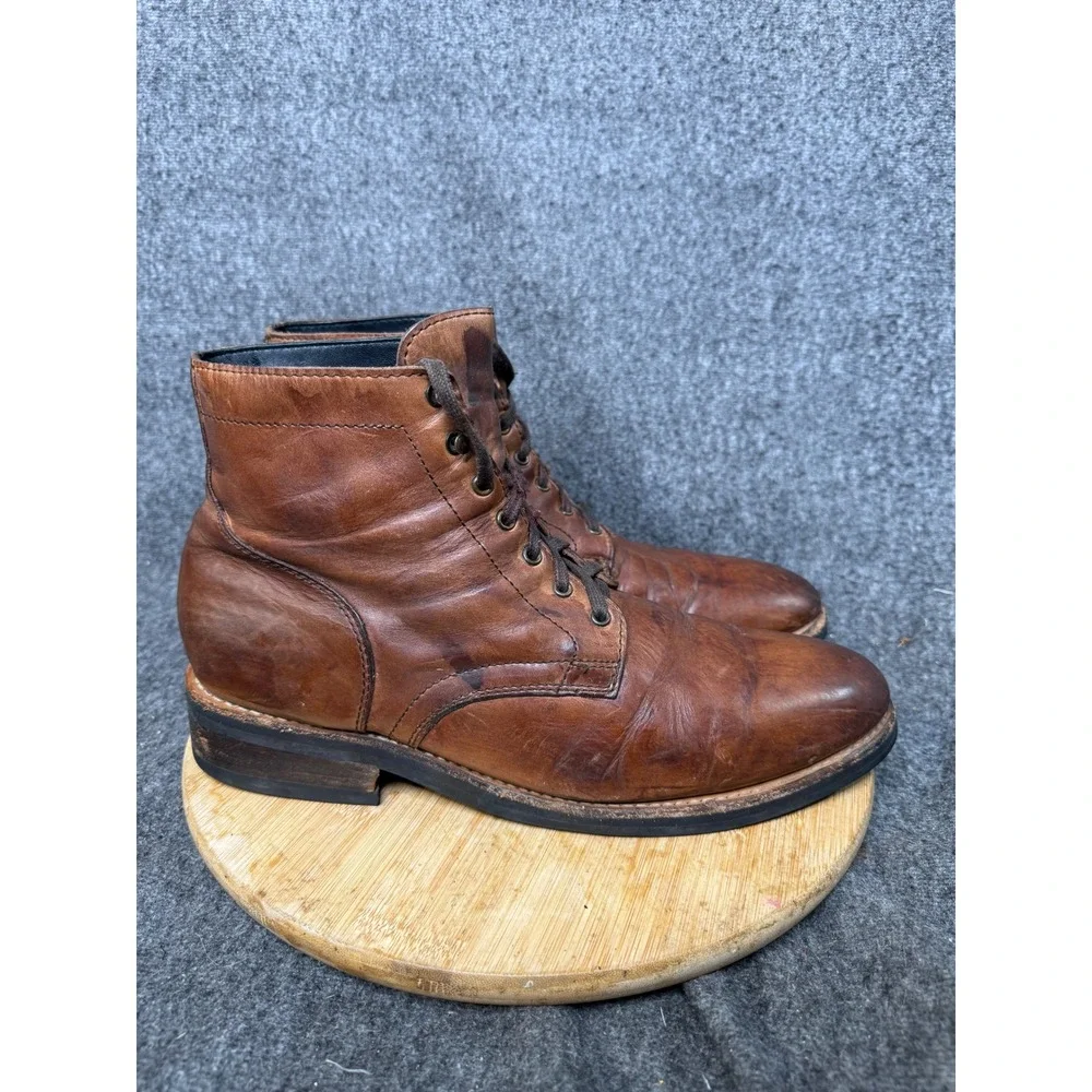 Thursday Boot Company President Brown Leather Lace Up Boots Mens 13 18031 781